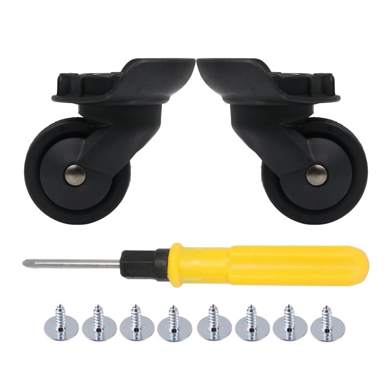 Bstinay 1 Pair W293 Left & Right Swivel Casters Luggage Replacement Travel Suitcase Wheels Accessory
